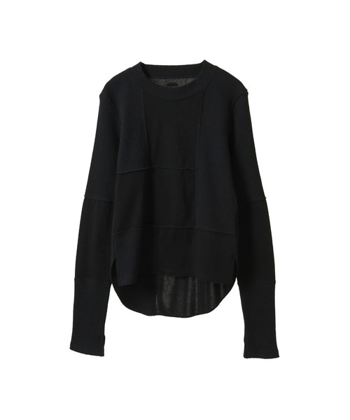 CONVERSE TOKYO（コンバーストウキョウ）の「【HL】PATCHWORK RIB TOPS（Tシャツ/カットソー・レディース・ブラック/ブルー/ブラック系その他/ピンク/ホワイト・FREE）」の22枚目の写真