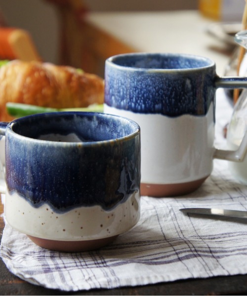 TIMELESS COMFORT（タイムレスコンフォート）の「CHIPS（チップス）CHIPS mug（グラス/マグカップ/タンブラー・レディース・ホワイト×ブルー/ブラック/ホワイト/ネイビー・ONE SIZE）」の13枚目の写真