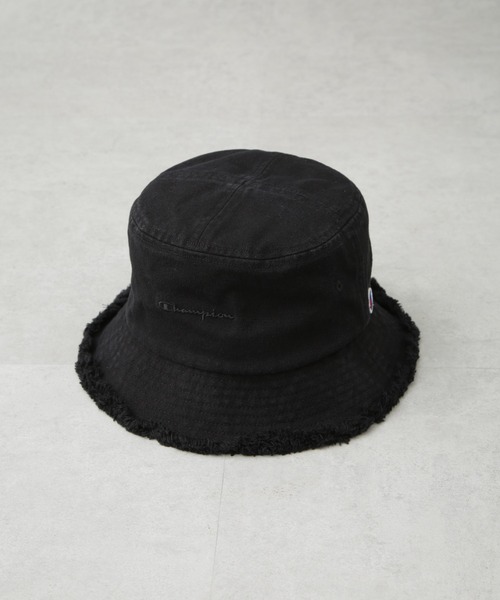 Champion(チャンピオン)の「Champion/フリンジバケットハット(ハット・メンズ・ブラック/ナチュラル/ネイビー・FREE)」の2枚目の写真