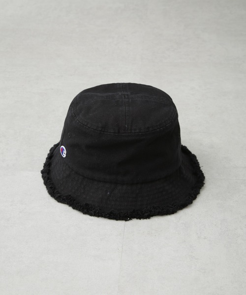 Champion(チャンピオン)の「Champion/フリンジバケットハット(ハット・メンズ・ブラック/ナチュラル/ネイビー・FREE)」の4枚目の写真