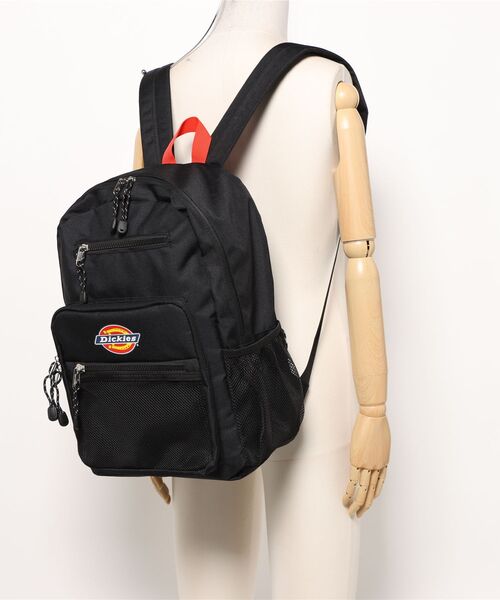 Dickies（ディッキーズ）の「【Dickies】ディッキーズ CLASSIC SQUARE POCKET BACK PACK クラシック スクエア ポケット バックパック 14846700（バックパック/リュック・レディース・ブラック×レッド/ブラック・FREE）」の12枚目の写真