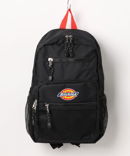 Dickies（ディッキーズ）の「【Dickies】ディッキーズ CLASSIC SQUARE POCKET BACK PACK クラシック スクエア ポケット バックパック 14846700（バックパック/リュック・レディース・ブラック×レッド/ブラック・FREE）」の9枚目の写真
