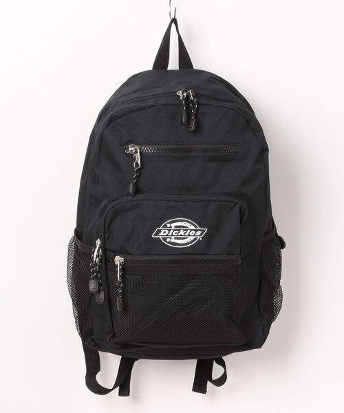 Dickies（ディッキーズ）の「【Dickies】ディッキーズ CLASSIC SQUARE POCKET BACK PACK クラシック スクエア ポケット バックパック 14846700（バックパック/リュック・レディース・ブラック×レッド/ブラック・FREE）」の4枚目の写真