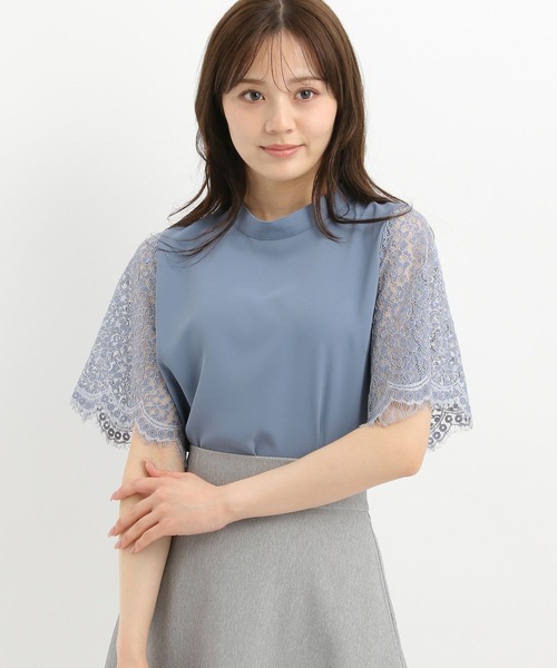 Andemiu(アンデミュウ)の「ソデレースブラウス325568(シャツ/ブラウス・レディース・ブラック/ネイビー/オフホワイト/ブルー・FREE)」の18枚目の写真