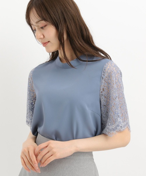 Andemiu(アンデミュウ)の「ソデレースブラウス325568(シャツ/ブラウス・レディース・ブラック/ネイビー/オフホワイト/ブルー・FREE)」の19枚目の写真