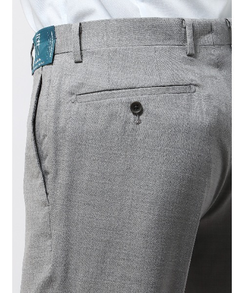 SUIT SQUARE(スーツスクエア)の「テーパードパンツ 尾州 SUPER100's ウールトロピカル 無地 IN05(スラックス・メンズ・チャコールグレー/ブラック系/グレー系/ベージュ系/ネイビー系・S(76cm)/SS(73cm)/M(79cm)/L(82cm)/LL(85cm)/3L(88cm))」の10枚目の写真