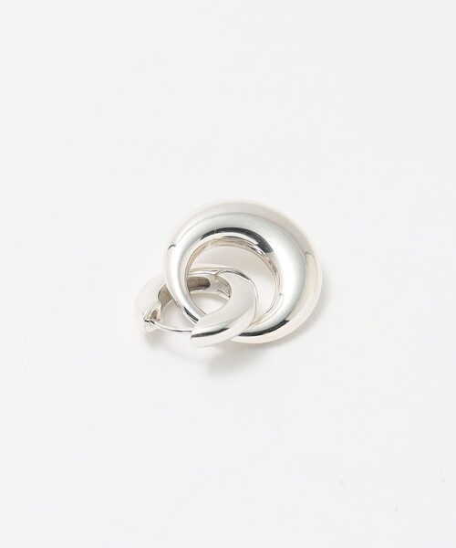 quip queint（クイップクエイント）の「＜quip queint＞TRIVE DBL HOOP ピアス（ピアス（両耳用）・レディース・シルバー・FREE）」の4枚目の写真