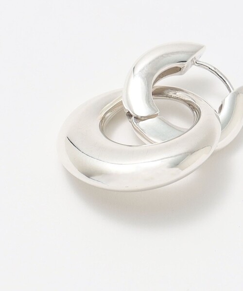 quip queint（クイップクエイント）の「＜quip queint＞TRIVE DBL HOOP ピアス（ピアス（両耳用）・レディース・シルバー・FREE）」の5枚目の写真