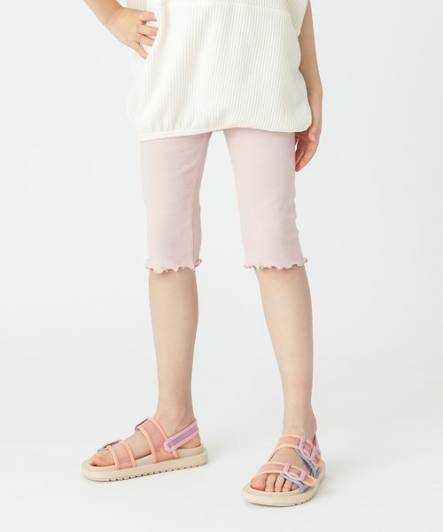 ever closet（エバークローゼット）の「6分丈ストレッチレギンス（レギンス/スパッツ・キッズ・ミント/モカ/パープル/クリーム/杢グレー/ベージュ系その他5/ピンク/イエロー系その他/ブルー系その他4/ブラック/ブルー系その他5/ピンク系その他4/グレー系その他/ネイビー系・80ｃｍ/90cm/100cm/110cm/120cm/130cm/140cm/150cm/160cm）」の13枚目の写真