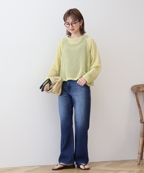 AMERICAN HOLIC(アメリカンホリック)の「メッシュ長袖Tシャツ(Tシャツ/カットソー・レディース・アイボリー/ブラック/ライトブルー/その他6・FREE)」の21枚目の写真