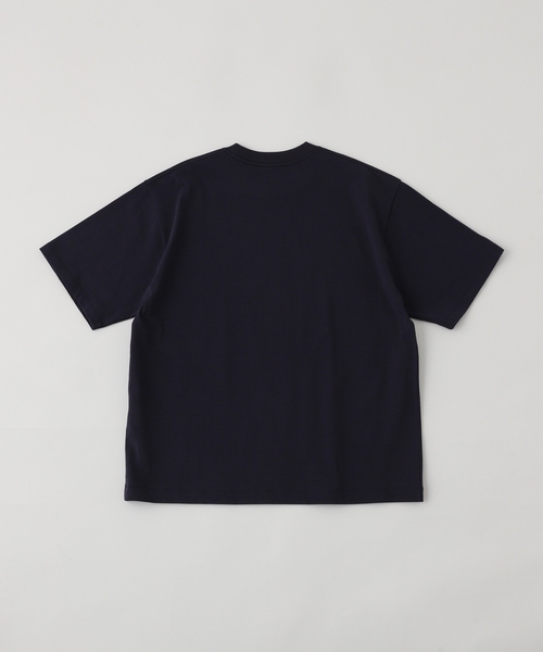 ATON(エイトン)の「ATON (エイトン) FRESCA PLATE LOOSE FIT T-SHIRT KKAGGM0040(Tシャツ/カットソー・メンズ・チャコールグレー/ネイビー/ホワイト・6/4)」の4枚目の写真