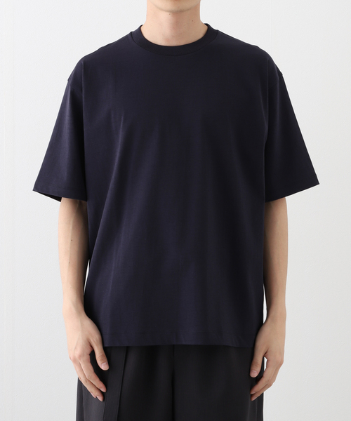 ATON(エイトン)の「ATON (エイトン) FRESCA PLATE LOOSE FIT T-SHIRT KKAGGM0040(Tシャツ/カットソー・メンズ・チャコールグレー/ネイビー/ホワイト・6/4)」の8枚目の写真