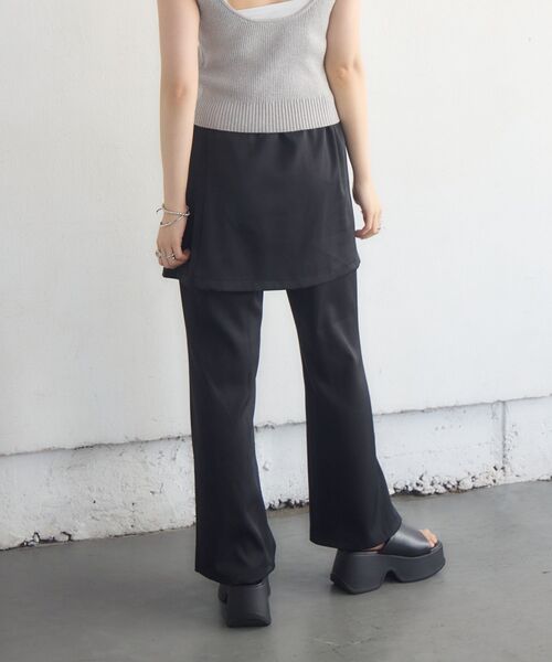 kivi（キヴィ）の「lap skirt&pants（その他パンツ・レディース・ブラック/ベージュ・FREE）」の4枚目の写真
