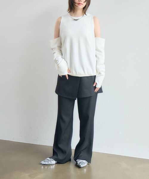 kivi（キヴィ）の「lap skirt&pants（その他パンツ・レディース・ブラック/ベージュ・FREE）」の22枚目の写真