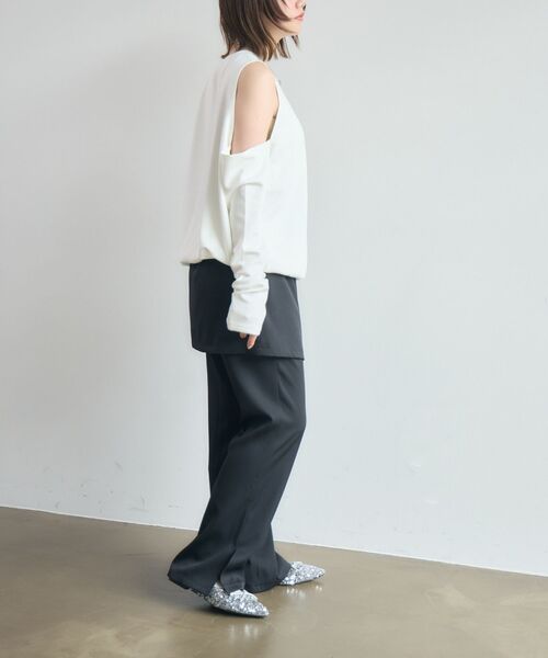 kivi（キヴィ）の「lap skirt&pants（その他パンツ・レディース・ブラック/ベージュ・FREE）」の21枚目の写真