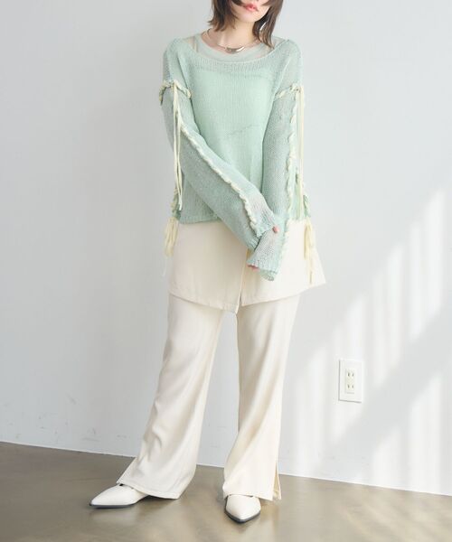 kivi（キヴィ）の「lap skirt&pants（その他パンツ・レディース・ブラック/ベージュ・FREE）」の20枚目の写真