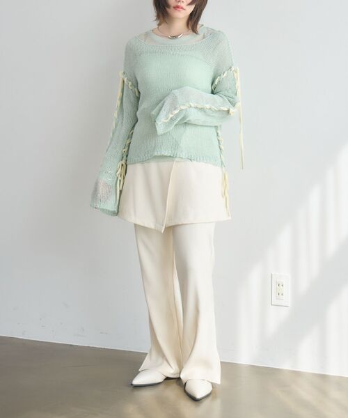 kivi（キヴィ）の「lap skirt&pants（その他パンツ・レディース・ブラック/ベージュ・FREE）」の19枚目の写真