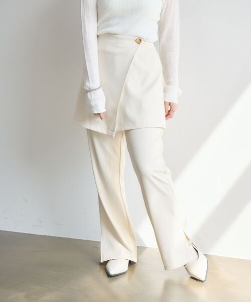 kivi（キヴィ）の「lap skirt&pants（その他パンツ・レディース・ブラック/ベージュ・FREE）」の16枚目の写真