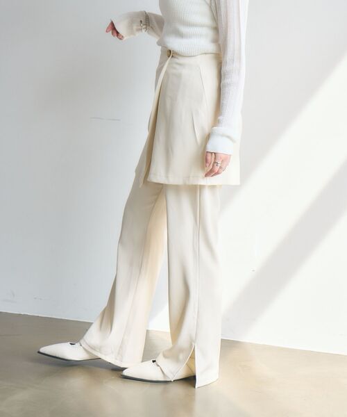 kivi（キヴィ）の「lap skirt&pants（その他パンツ・レディース・ブラック/ベージュ・FREE）」の15枚目の写真