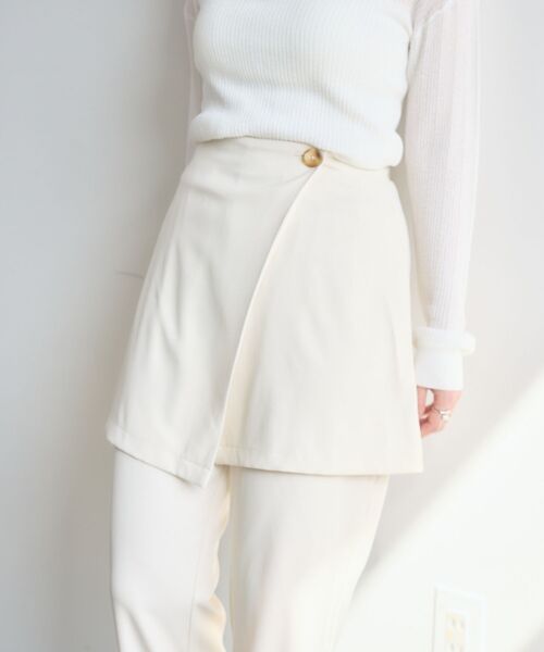 kivi（キヴィ）の「lap skirt&pants（その他パンツ・レディース・ブラック/ベージュ・FREE）」の12枚目の写真