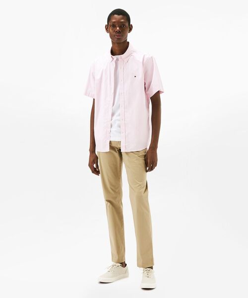 TOMMY HILFIGER(トミーヒルフィガー)の「オックスフォードストライプショートスリーブシャツ(シャツ/ブラウス・メンズ・ピンク/イエロー/ネイビー/ネイビー系・LARGE/MEDIUM/SMALL/X-LARGE)」の19枚目の写真