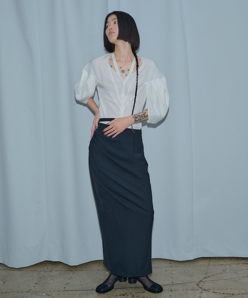 ブラウス シャツ SWITCHING BLOUSE / スイッチングブラウス レディース セール】SWITCHING BLOUSE / スイッチングブラウス（シャツ