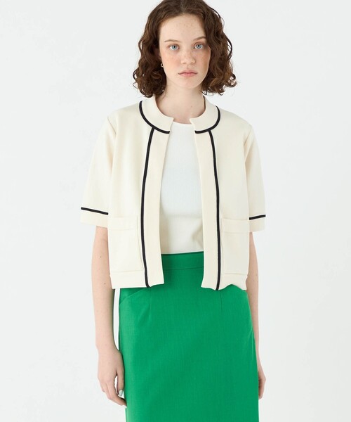 ミラノリブ ショート スリーブカーディガン（カーディガン/ボレロ