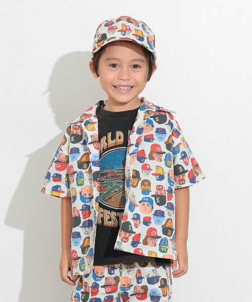 Ocean&Ground（オーシャン&グラウンド）の「ｻﾝﾌﾗﾝｼｽｺｼﾃｨｼｬﾂ（シャツ/ブラウス・キッズ・ブラック/オフホワイト/ターコイズブルー/マルチ・100/110/120/130/140/90）」の2枚目の写真