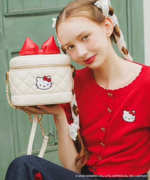 MAJESTIC LEGON（マジェスティックレゴン）の「ハローキティ キルティングバニティ（ショルダーバッグ・レディース・アイボリー・FREE）」の8枚目の写真