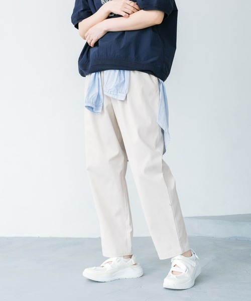 studio CLIP（スタディオクリップ）の「【みんなのリクエストパンツ】すっきりテーパードパンツ[トール・プラスサイズあり]（その他パンツ・レディース・ダークブルー/モカ/グリーン/ライトグリーン/レッド/ライトブルー/ライトグレー/ブラック・SMALL/MEDIUM/LARGE/X-LARGE/XX-LARGE/XXX-LARGE/PM/PL/TF）」の9枚目の写真