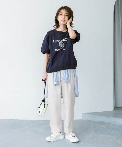 studio CLIP（スタディオクリップ）の「【みんなのリクエストパンツ】すっきりテーパードパンツ[トール・プラスサイズあり]（その他パンツ・レディース・ダークブルー/モカ/グリーン/ライトグリーン/レッド/ライトブルー/ライトグレー/ブラック・SMALL/MEDIUM/LARGE/X-LARGE/XX-LARGE/XXX-LARGE/PM/PL/TF）」の11枚目の写真