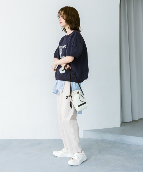 studio CLIP（スタディオクリップ）の「【みんなのリクエストパンツ】すっきりテーパードパンツ[トール・プラスサイズあり]（その他パンツ・レディース・ダークブルー/モカ/グリーン/ライトグリーン/レッド/ライトブルー/ライトグレー/ブラック・SMALL/MEDIUM/LARGE/X-LARGE/XX-LARGE/XXX-LARGE/PM/PL/TF）」の12枚目の写真