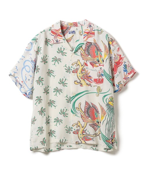 BEAMS（ビームス）の「【別注】SUN SURF / クレイジー アロハシャツ（シャツ/ブラウス・メンズ・ホワイト/ブラック/ネイビー・SMALL/XX-LARGE/X-LARGE/LARGE/MEDIUM）」の8枚目の写真
