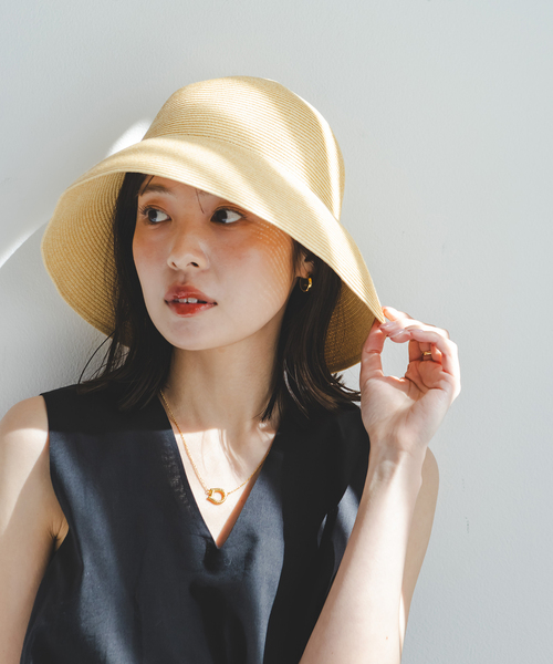 MARIHA(マリハ)の「MARIHA/マリハ レディのハット Short Brim(ハット・レディース・ブラック/ベージュ・FREE)」の2枚目の写真