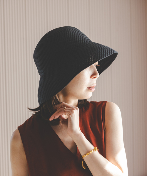 MARIHA(マリハ)の「MARIHA/マリハ レディのハット Short Brim(ハット・レディース・ブラック/ベージュ・FREE)」の3枚目の写真