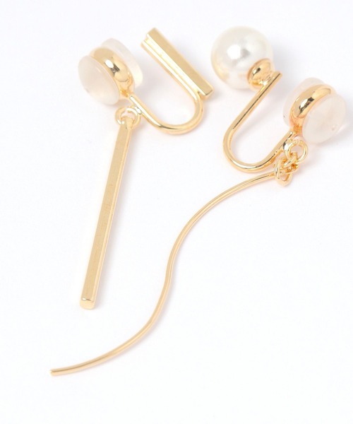 GLOBAL WORK（グローバルワーク）の「らくフィットイヤリング/329039（イヤリング・レディース・シルバー系1/ゴールド系1/ゴールド系2/シルバー系2・FREE）」の6枚目の写真