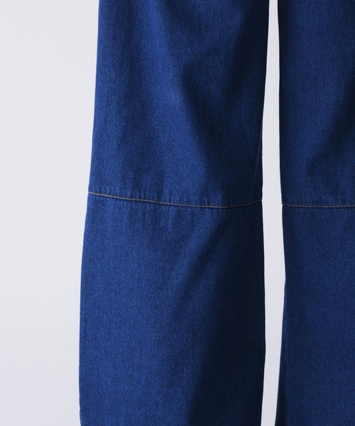 Adoon plain（アドーンプレーン）の「2-TUCK DART WIDE DENIM PANTS / 2タックダーツワイドデニムパンツ/バギーデニム（デニムパンツ・メンズ・インディゴブルー/ブラック・MEDIUM/LARGE/SMALL）」の15枚目の写真