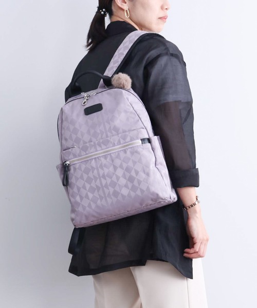 Kanana project(カナナプロジェクト)の「リュックサック カナナモノグラム3RD A4サイズ収納 13L 11916(バックパック/リュック・レディース・グレー/ブラック/ラベンダー/ライトベージュ/ネイビー・FREE)」の9枚目の写真
