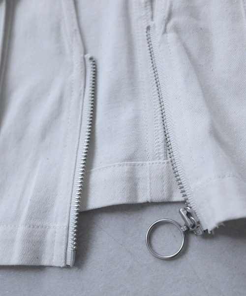 Crisp（クリスプ）の「ミリタリーショートベスト（ベスト・レディース・アイボリー/カーキ・FREE）」の15枚目の写真