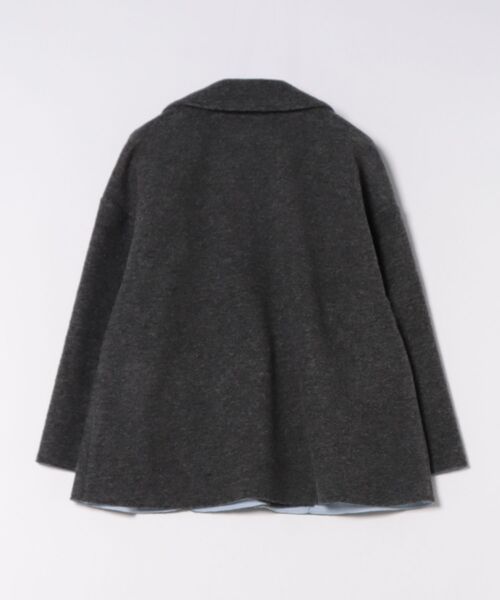 INTERPLANET（インタープラネット）の「【Ｓｅａｄｒａｋｅ】イタリアンエアリー配色ボンディングコート（その他アウター・レディース・ライトグレー/チャコールグレー・FREE）」の3枚目の写真