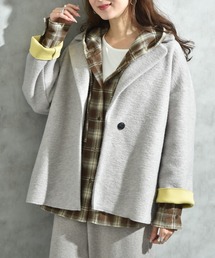 INTERPLANET | 【Seadrake】イタリアンエアリー配色ボンディングコート(その他アウター)