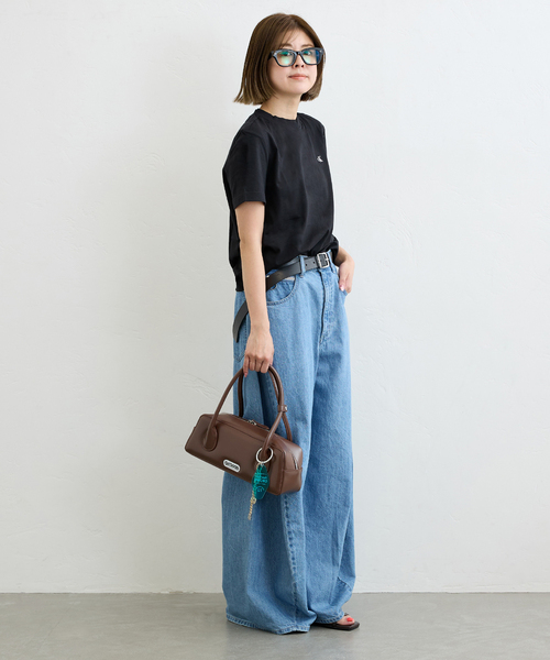 U by SPICK&SPAN（ユーバイスピックアンドスパン）の「OUTDOOR/アウトドア 別注LONG HANDLE BAG（ボストンバッグ・レディース・ベージュ/ブラウン・FREE）」の8枚目の写真