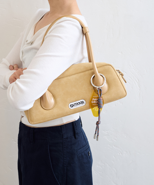 U by SPICK&SPAN（ユーバイスピックアンドスパン）の「OUTDOOR/アウトドア 別注LONG HANDLE BAG（ボストンバッグ・レディース・ベージュ/ブラウン・FREE）」の19枚目の写真