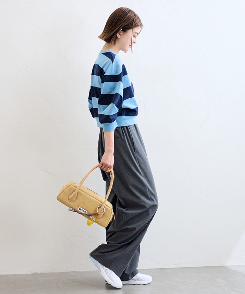 U by SPICK&SPAN（ユーバイスピックアンドスパン）の「OUTDOOR/アウトドア 別注LONG HANDLE BAG（ボストンバッグ・レディース・ベージュ/ブラウン・FREE）」の14枚目の写真