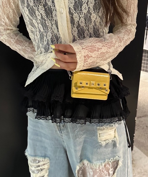 FOREVER 21（フォーエバー トゥエンティーワン）の「【2025SS】ギャザーフリルベルト（ベルト・レディース・グレー/ブラック/ホワイト・FREE）」の3枚目の写真