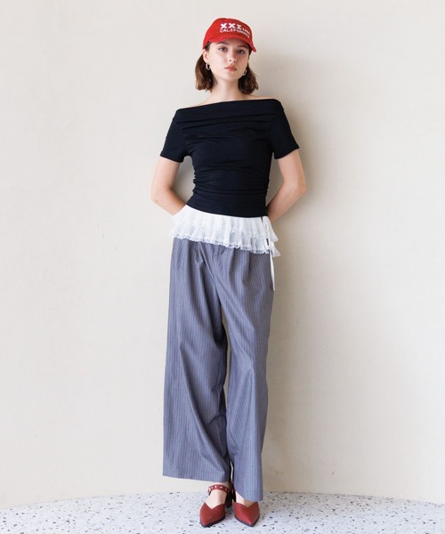 FOREVER 21（フォーエバー トゥエンティーワン）の「【2025SS】ギャザーフリルベルト（ベルト・レディース・グレー/ブラック/ホワイト・FREE）」の19枚目の写真