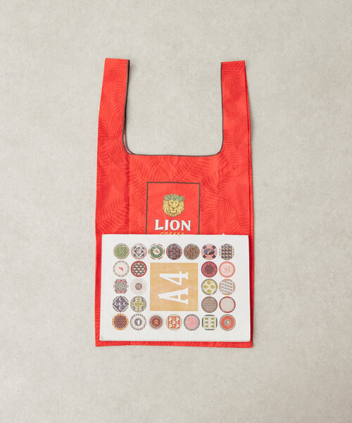 ear PAPILLONNER（イアパピヨネ）の「LION COFFEE(ライオンコーヒー)コラボエコバッグ（その他・レディース・レッド・FREE）」の10枚目の写真