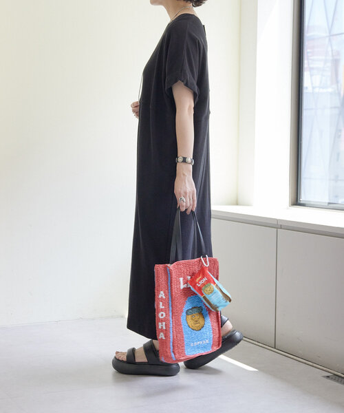 ear PAPILLONNER（イアパピヨネ）の「LION COFFEE(ライオンコーヒー)コラボエコバッグ（その他・レディース・レッド・FREE）」の4枚目の写真