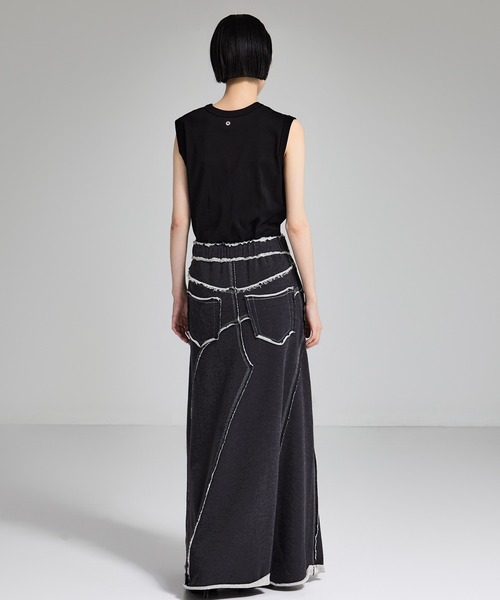 STUDIOUS(ステュディオス)の「【STUDIOUS/ステュディオス】Back Pile Mermaid SK/バックパイルマーメイドスカート(スカート・レディース・ダークグレー/ライトグレー・1/2)」の1枚目の写真