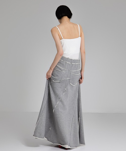 STUDIOUS(ステュディオス)の「【STUDIOUS/ステュディオス】Back Pile Mermaid SK/バックパイルマーメイドスカート(スカート・レディース・ダークグレー/ライトグレー・1/2)」の5枚目の写真